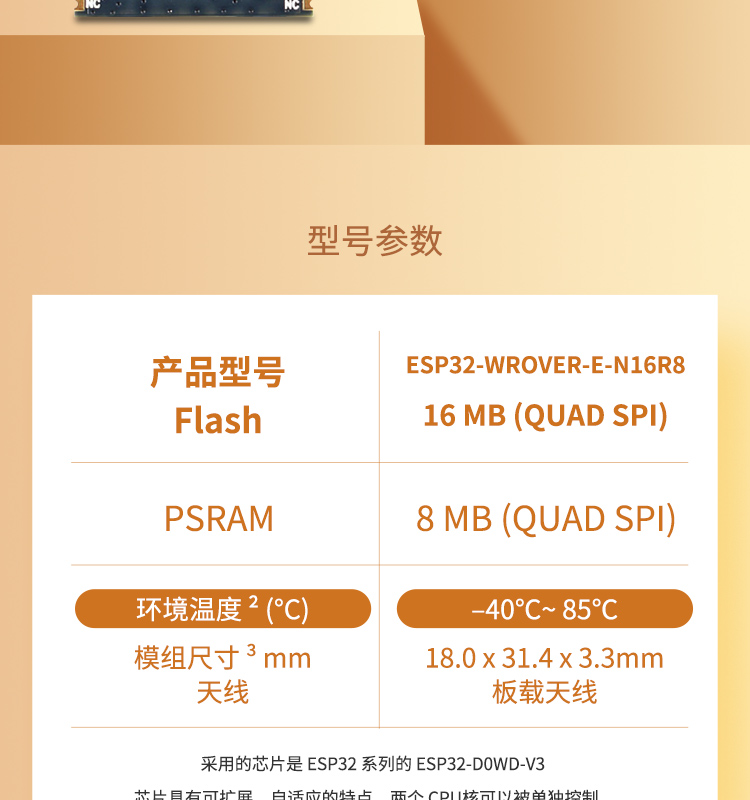 樂(lè)鑫科技官網(wǎng)ESP32-WEOVER-E/IE Wi-Fi+Bluetooth+Bluetooth LE MCU模組藍(lán)牙wifi無(wú)線模塊廠家